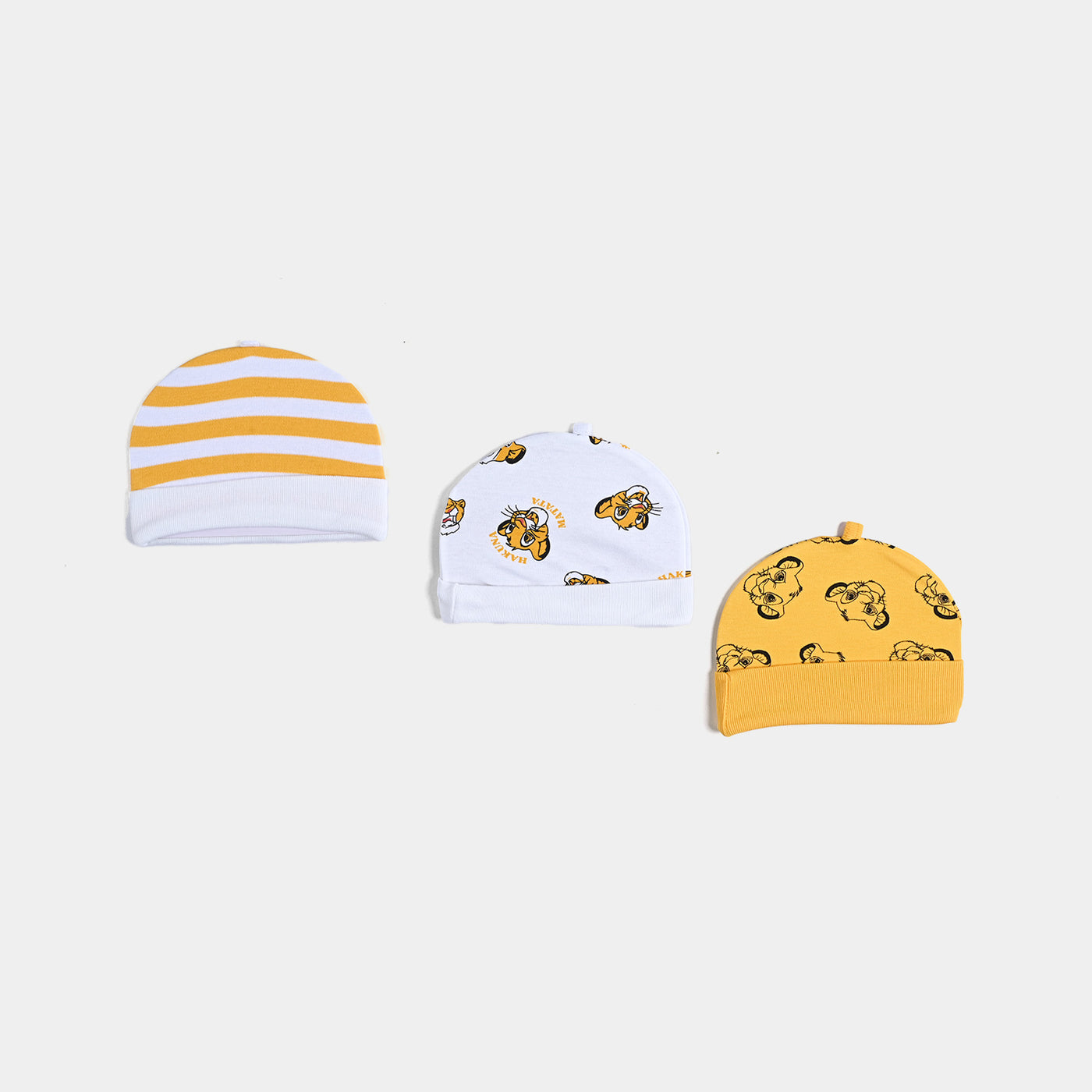 Infant Caps Set Character - 3Pcs