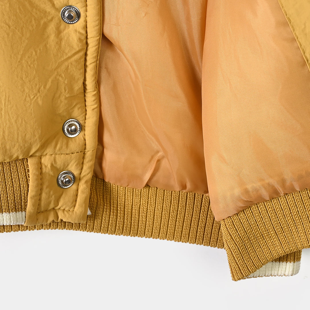 Infant Boys Polyester Puffer Jacket Tazz-Yellow