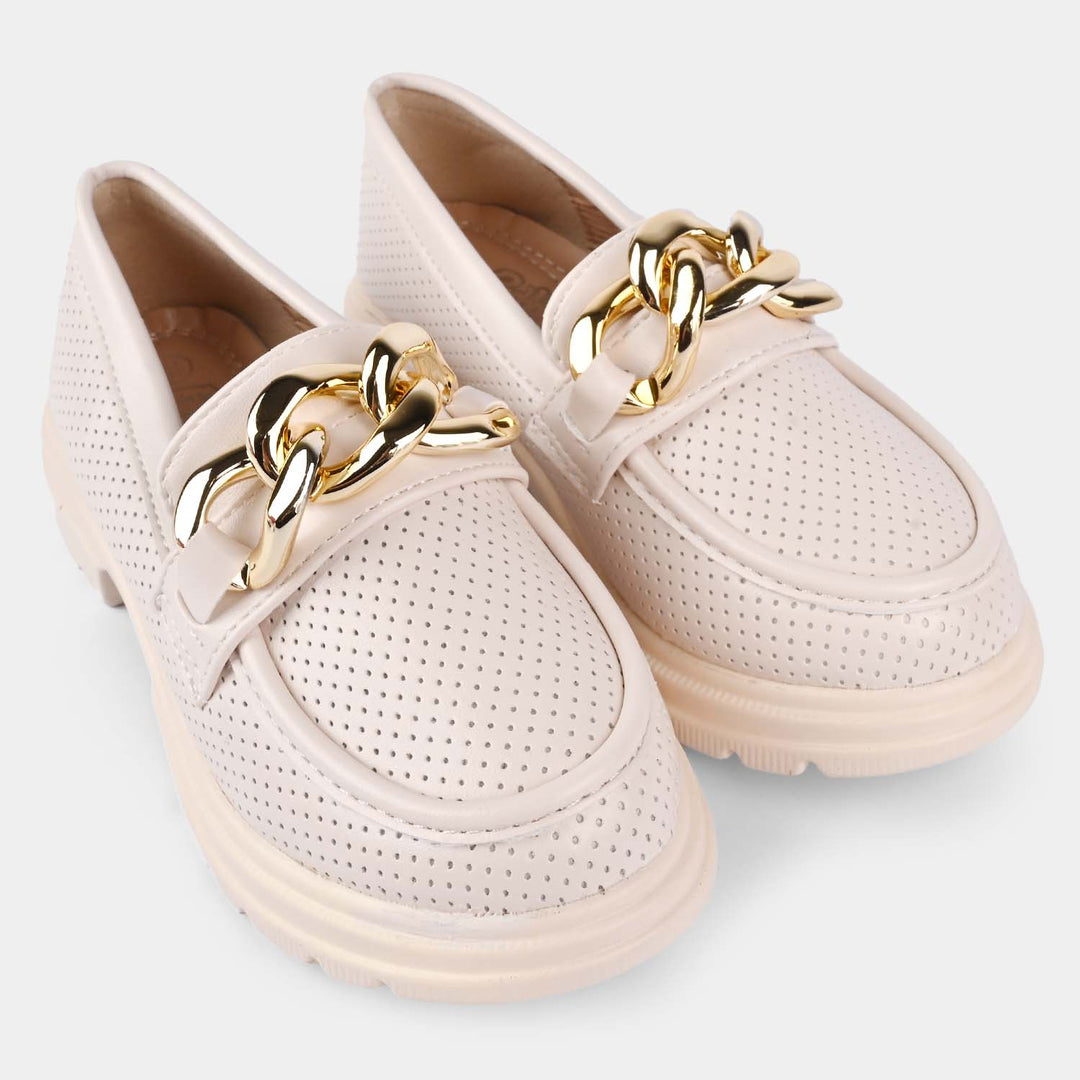 Girls Loafer X5M-BEIGE