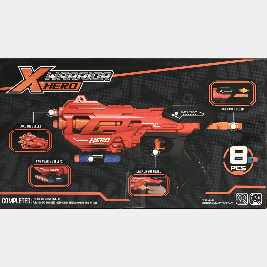 X-Warrior Hero Toy Blaster – Foam Dart Action For Kids