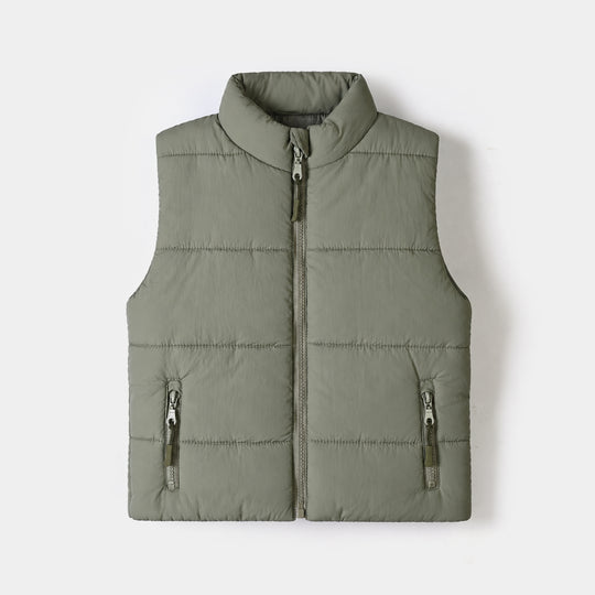 Boys Polyester Quilted Jacket Reflective