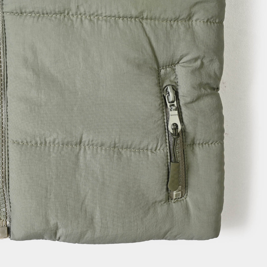 Boys Polyester Quilted Jacket Reflective