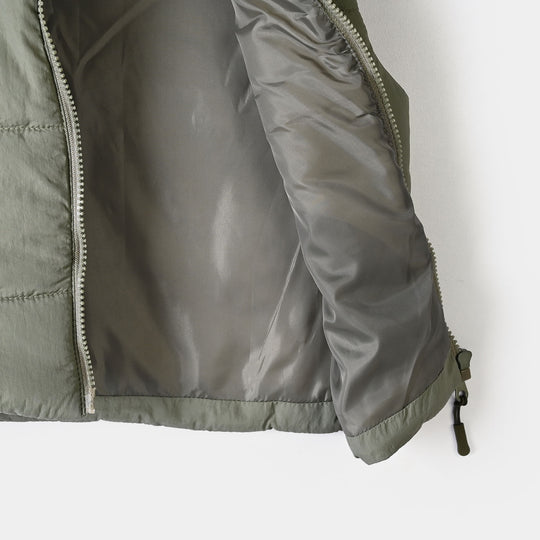 Boys Polyester Quilted Jacket Reflective