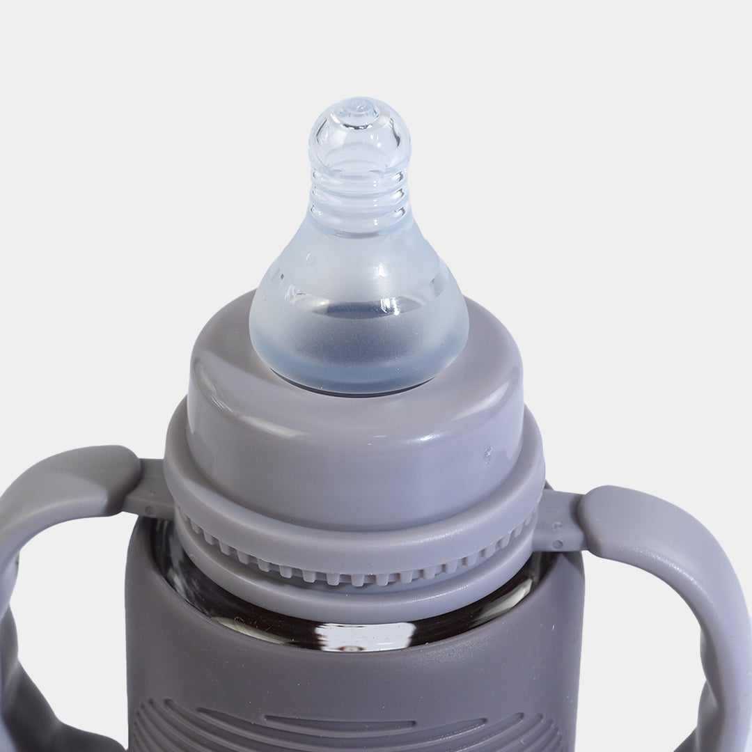 Minitree Newborn Baby Glass Feeder with Silicone Cover (240ml / 8oz)