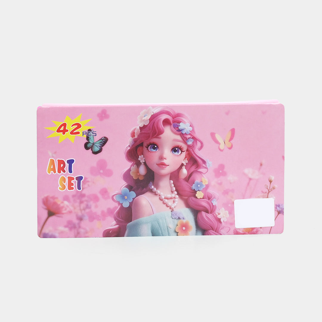Kids Art & Coloring Kit | 42Pcs