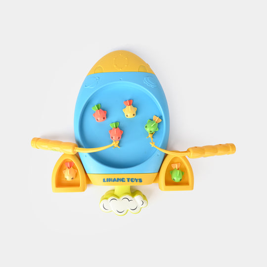 Electric Rocket Fishing Game – Musical Swimming Fish Catch & Match Toy