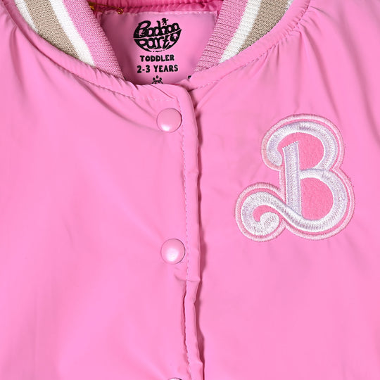 Girls Polyester Quilted Jacket Character