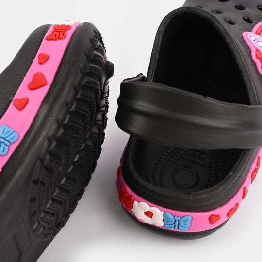 Girls Clogs 0023-BLACK