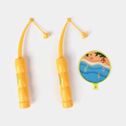 Electric Rocket Fishing Game – Musical Swimming Fish Catch & Match Toy