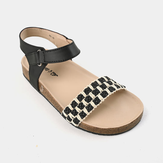 Teen Girls Sandal 80-32-BLACK