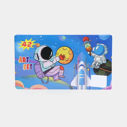 Kids Art & Coloring Kit | 42Pcs