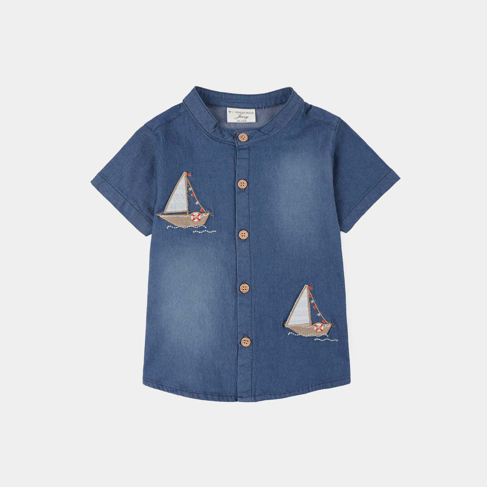 Infant Boys Jersey/Terry 2Pc Suit 287-051 E-C-NAVY