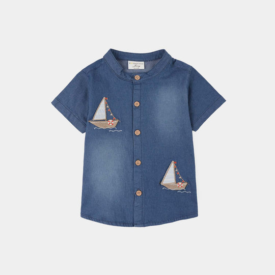 Infant Boys Jersey/Terry 2Pc Suit 287-051 E-C-NAVY