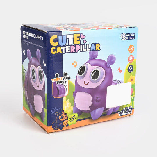 Cute Electric Caterpillar with Light & Music Toy