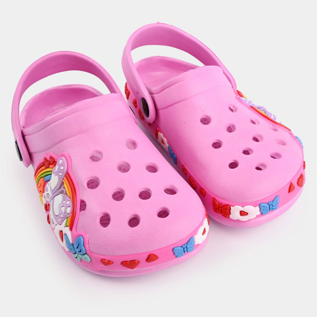 Girls Clogs 0023-Fuchsia