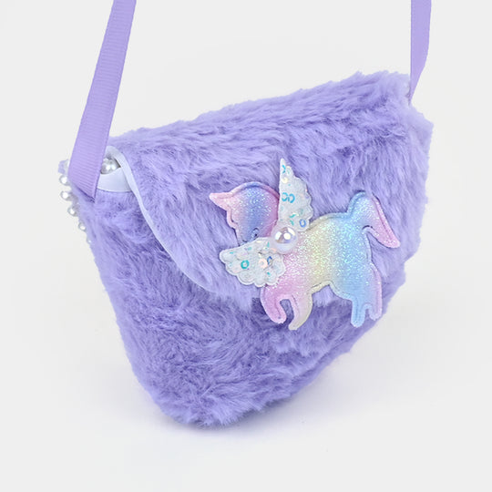 Kids Plush Sling Bag