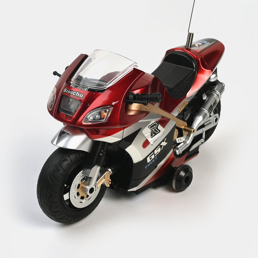 Remote Control Motorcycle Stunt Action With LED Lights & Sound