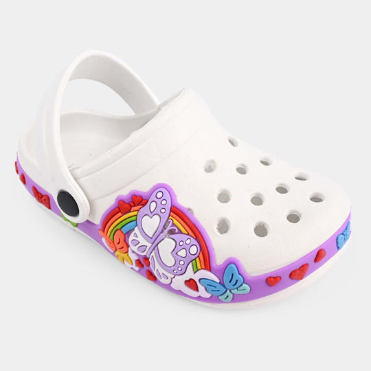 Girls Clogs 0023-White