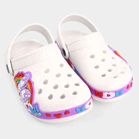 Girls Clogs 0023-White