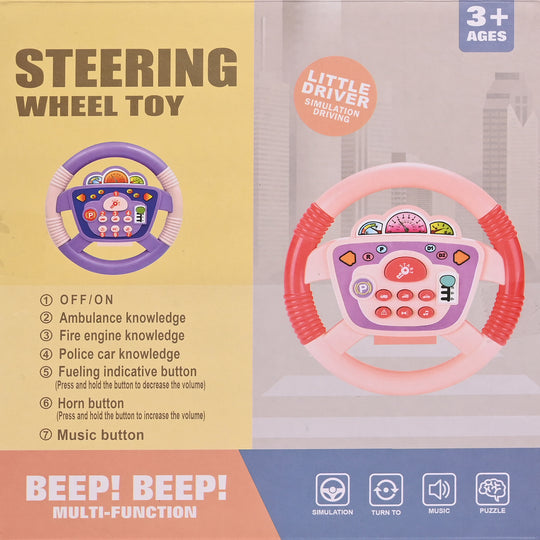 Electric Little Driver Interactive Steering Wheel Toy