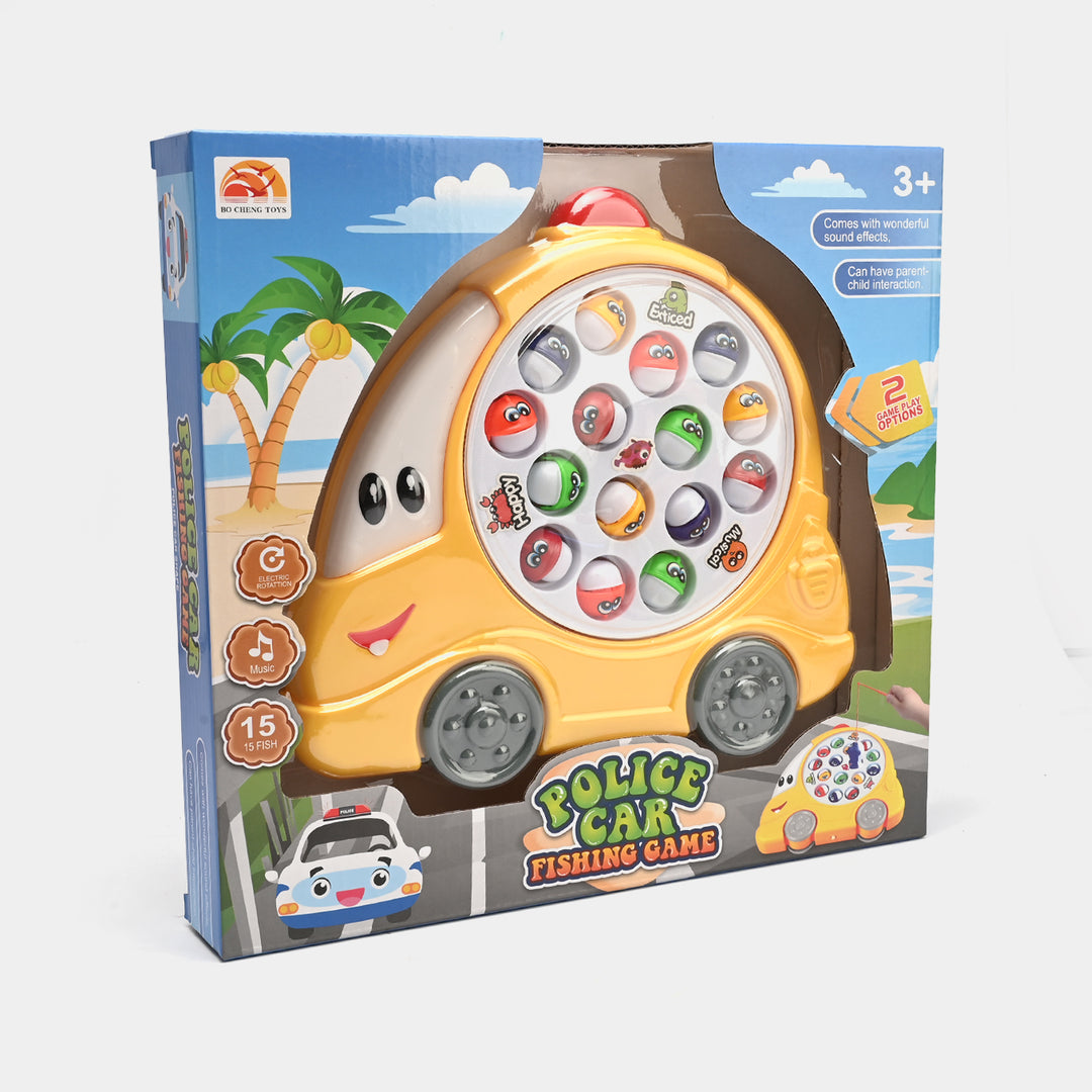 Electric 2 in 1 Musical Fishing Game with Car Design