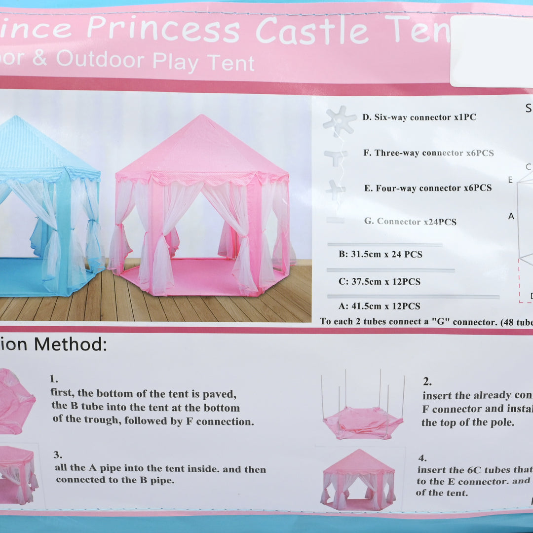 Princess/Prince Castle Play Tent House