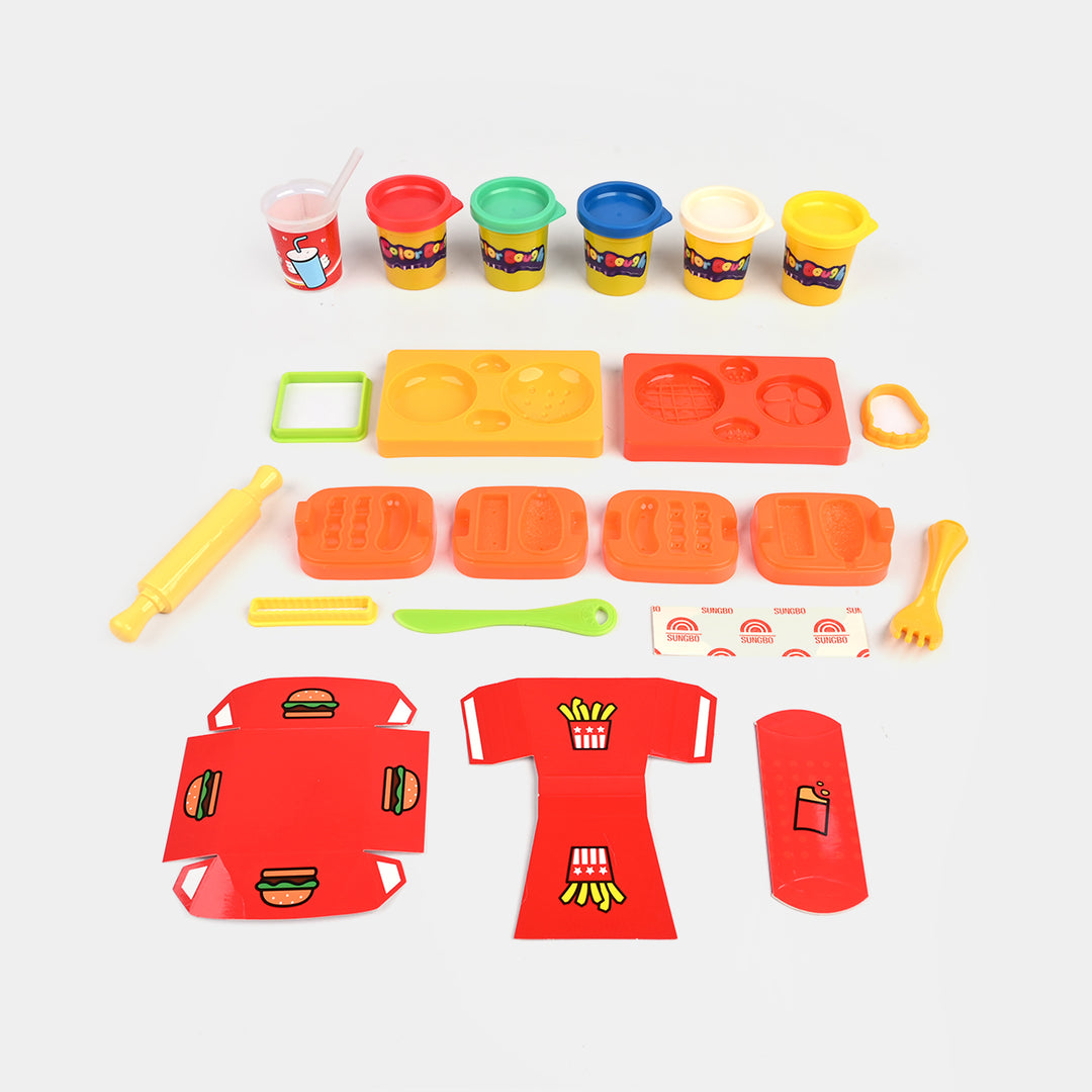 Little Hamburger Chef Dough Set