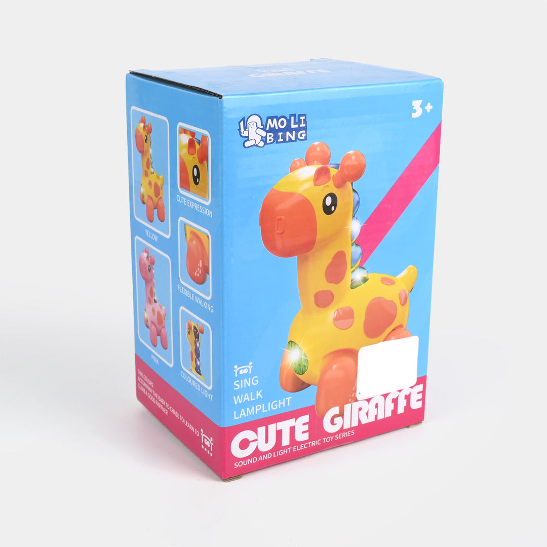 Cute Electric Giraffe with Light & Music Toy