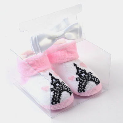 Baby Girl Socks & Headband Pack of 3 Gift Set