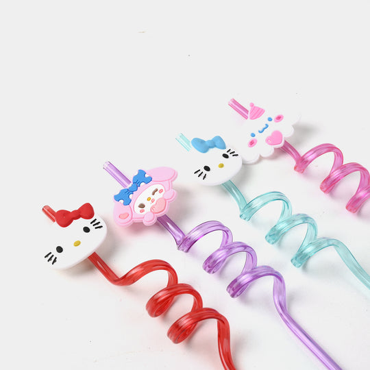 4 Curly Straws – Fun, Stylish & Reusable