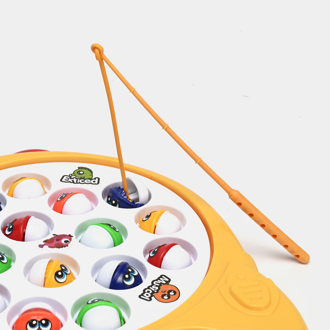 Electric 2 in 1 Musical Fishing Game with Car Design