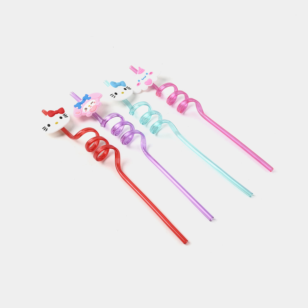 4 Curly Straws – Fun, Stylish & Reusable