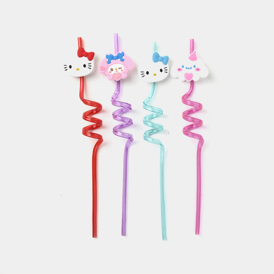 4 Curly Straws – Fun, Stylish & Reusable