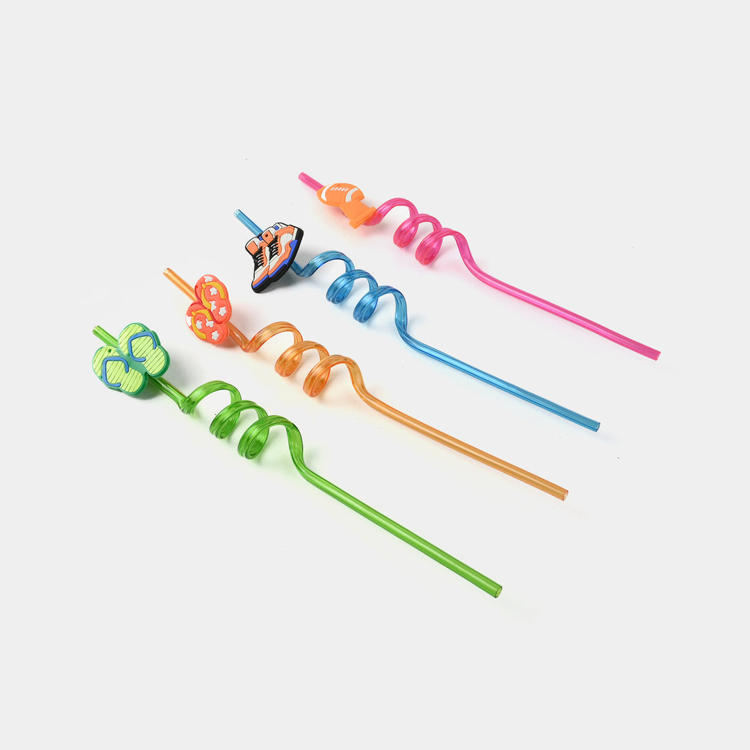 Spiral Fancy Straw 3D 4Pcs