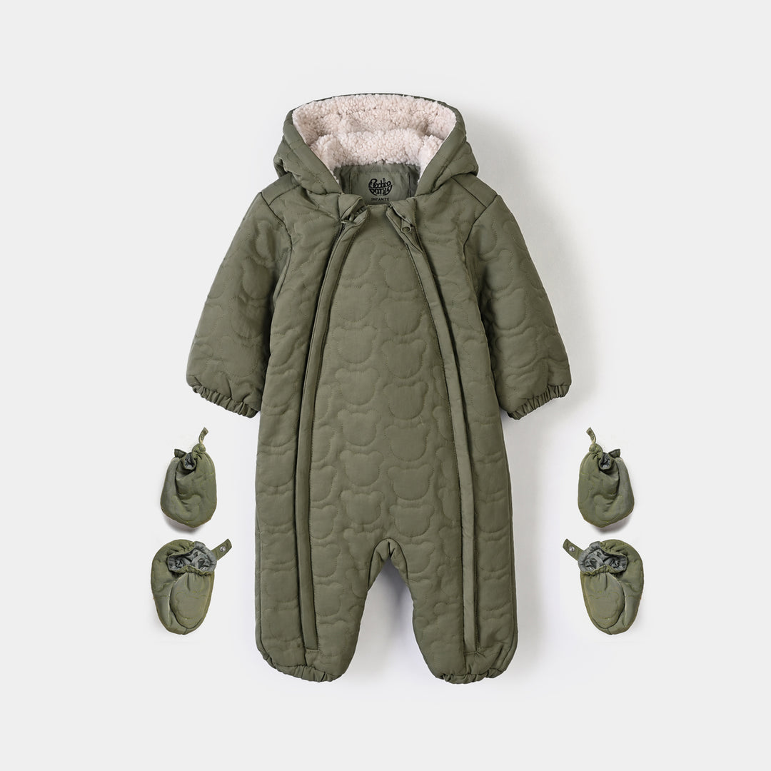 Infant Girls Polyester Puffer Romper Character