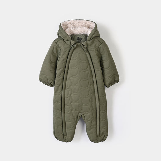 Infant Girls Polyester Puffer Romper Character