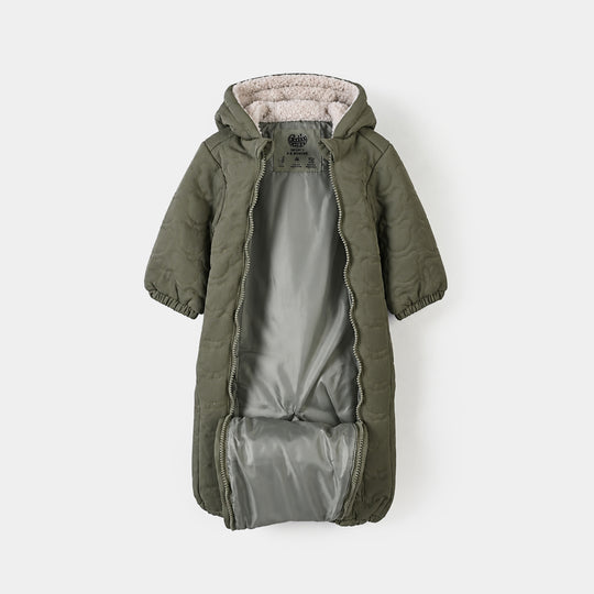 Infant Girls Polyester Puffer Romper Character