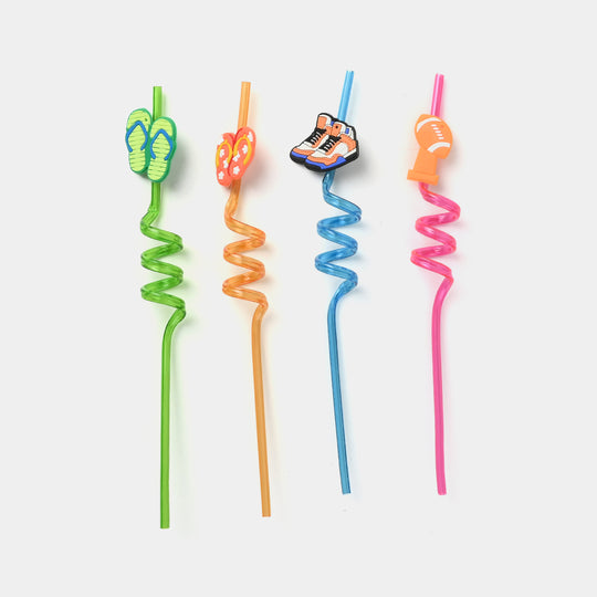 Spiral Fancy Straw 3D 4Pcs