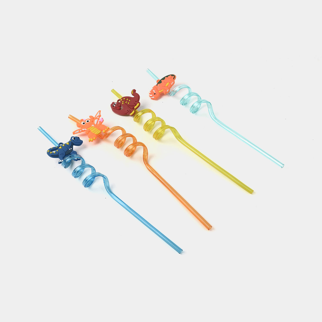 4 Curly Straws – Fun, Stylish & Reusable
