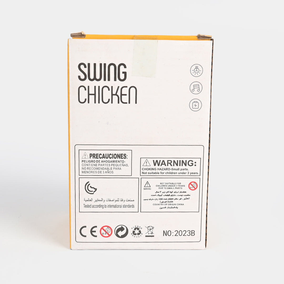 Electric Swing Chicken with Light & Musical Toy