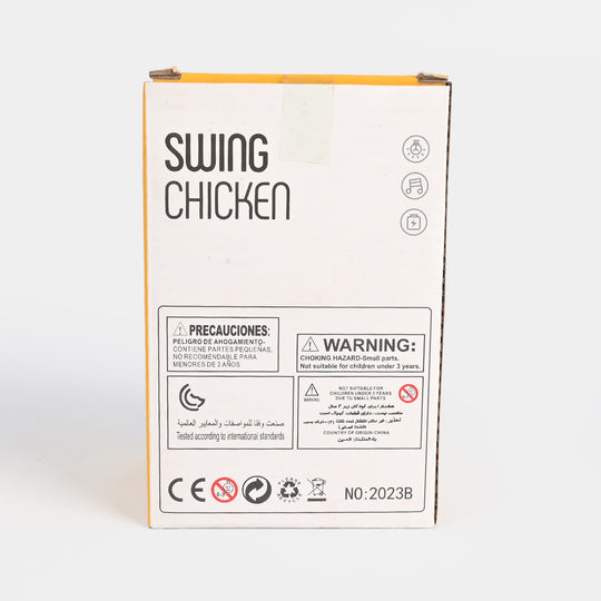 Electric Swing Chicken with Light & Musical Toy