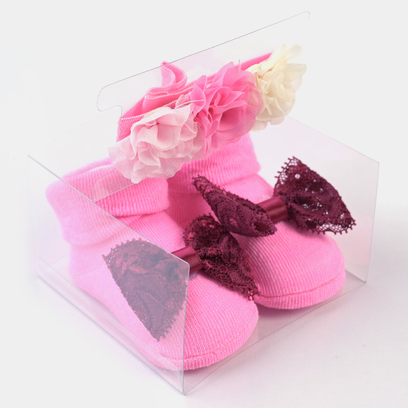 Baby Girl Socks & Headband Pack of 3 Gift Set