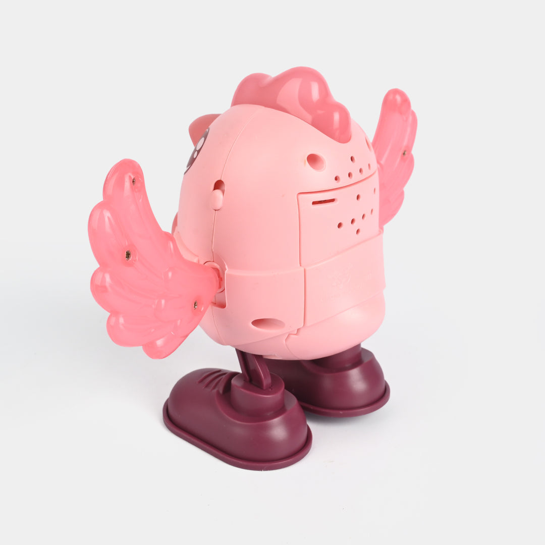 Electric Swing Chicken with Light & Musical Toy