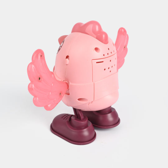 Electric Swing Chicken with Light & Musical Toy