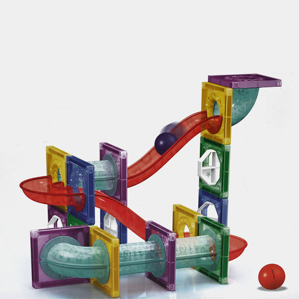 Magnet Blocks – Creative Marble Run Set for Kids