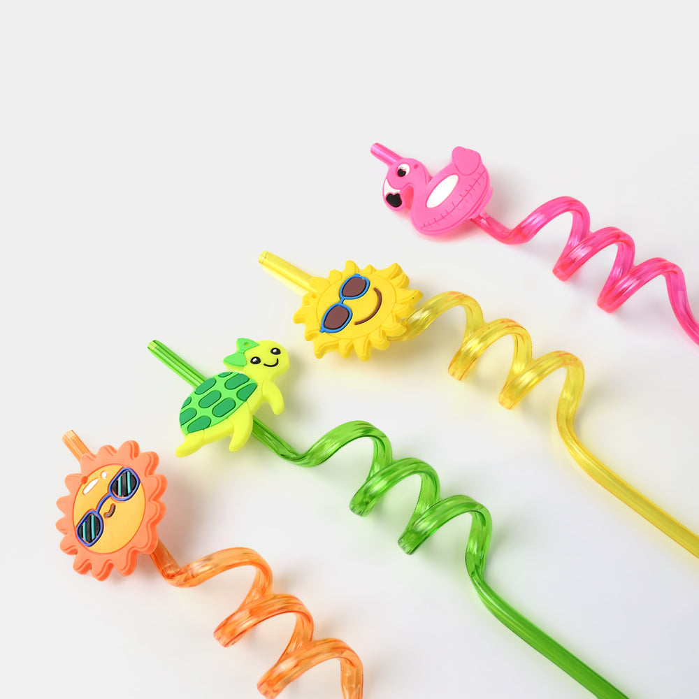 4 Curly Straws – Fun, Stylish & Reusable