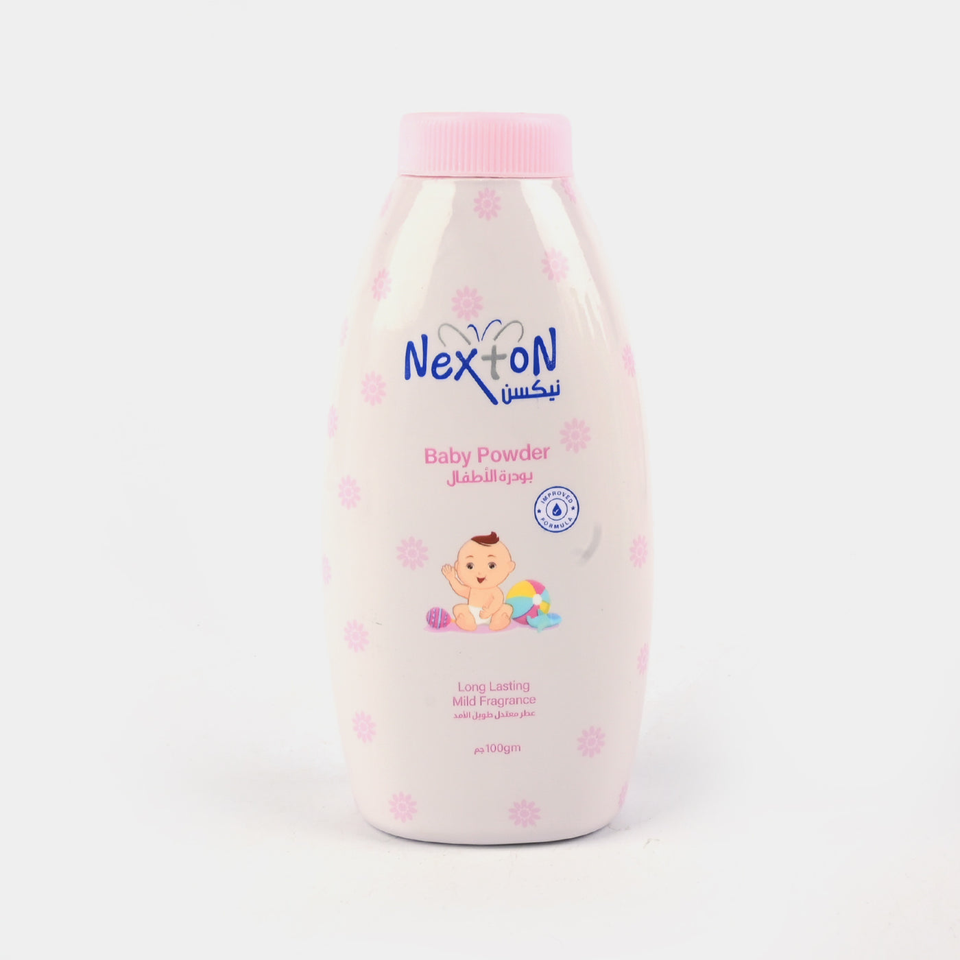 Nexton Floral Fragrance Baby Powder (Pink) | 100gm