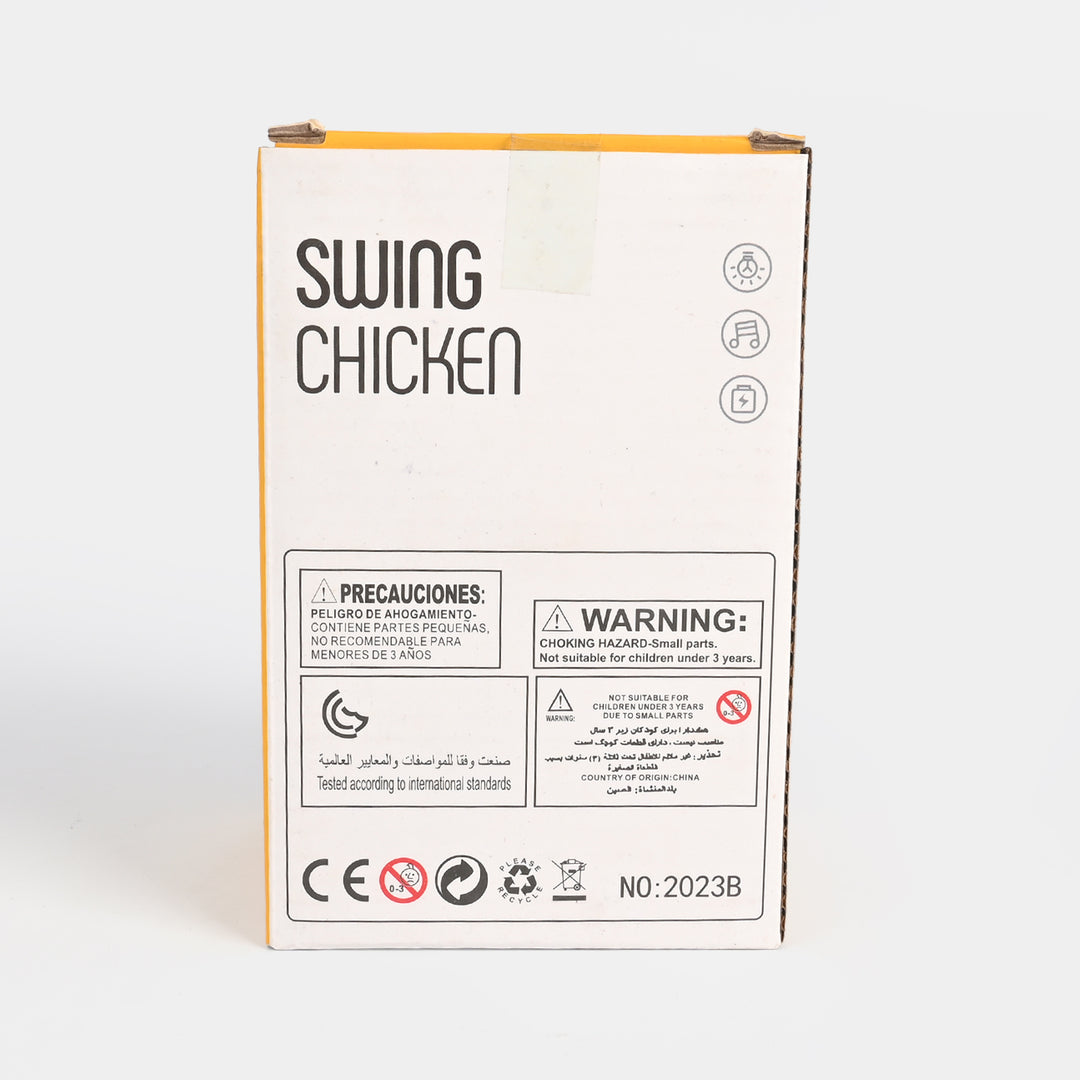 Electric Swing Chicken with Light & Musical Toy