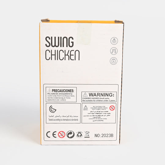 Electric Swing Chicken with Light & Musical Toy