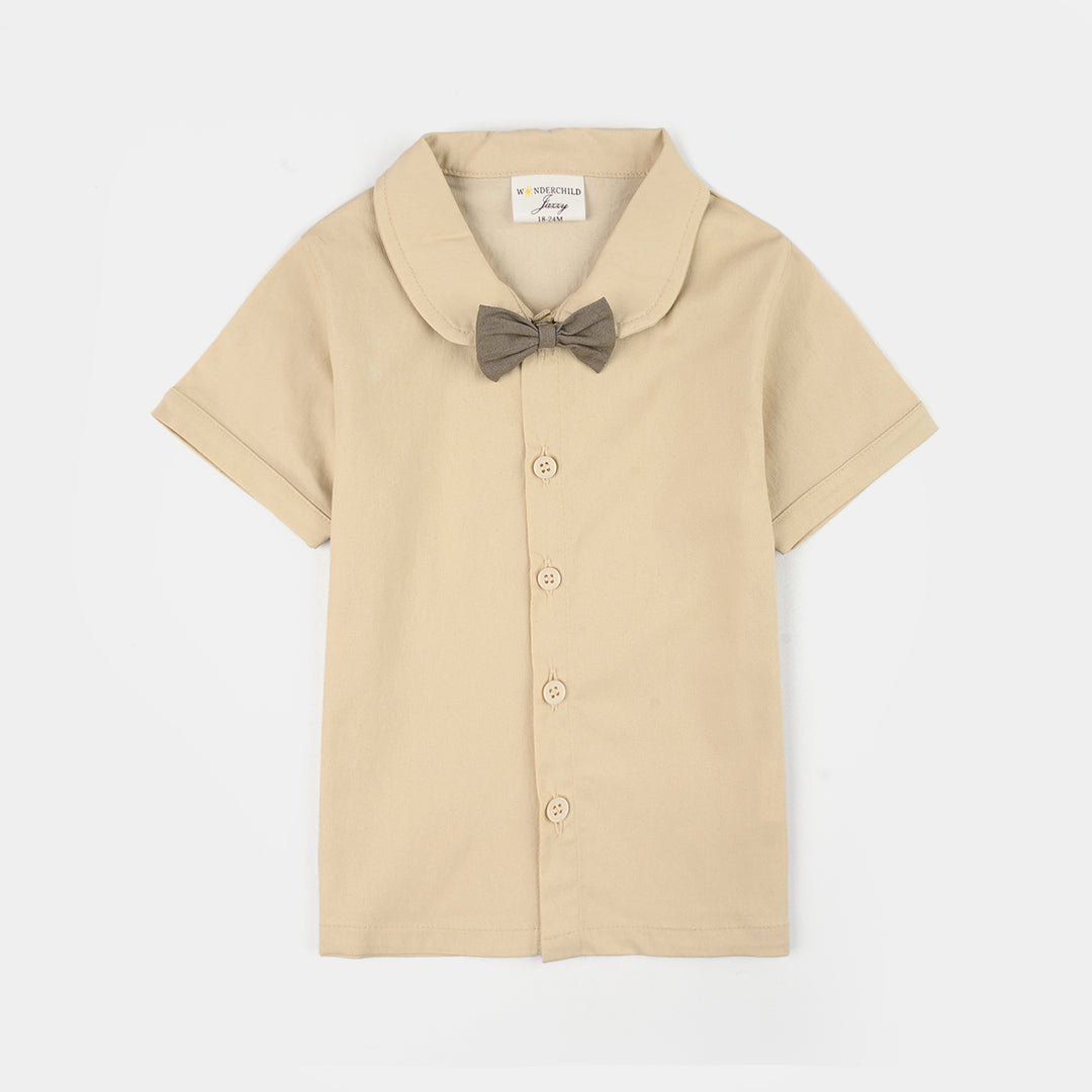 Infant Boys Jersey/Terry 2Pc Suit 294-017 E-C-BEIGE